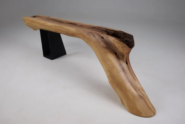 Pamono Wabi-Sabi Bench in Walnut by Logniture Discount