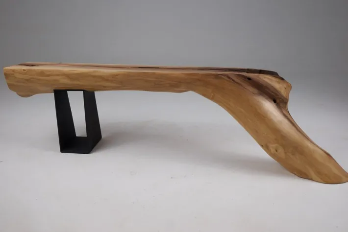 Pamono Wabi-Sabi Bench in Walnut by Logniture Discount