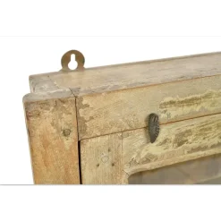 Pamono Wall Display Case in Patinated Wood Outlet