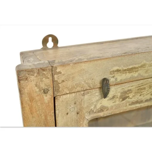 Pamono Wall Display Case in Patinated Wood Outlet