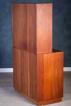 Pamono Wall Unit in Teak by Peter Hvidt & Orla Mølgaard for Søborg Møbelfabrik, 1950s Discount
