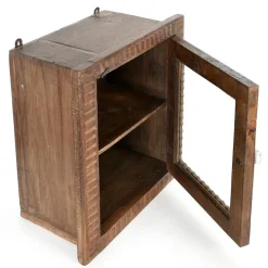 Pamono Wall-Mounted or Built-In Display Case in Solid Wood Online