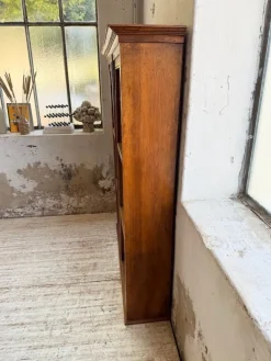 Pamono Walnut and Glass Bookcase, 1890s Online