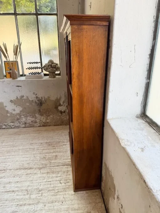 Pamono Walnut and Glass Bookcase, 1890s Online