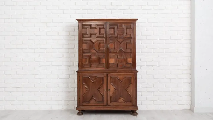 Pamono Walnut Bar Cabinet by Muebles Casas, 1966