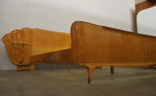 Pamono Walnut Burl Bedroom Set by Osvaldo Borsani, 1950s, Set of 3 Discount