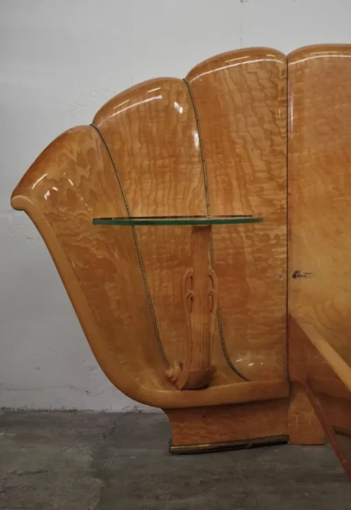 Pamono Walnut Burl Bedroom Set by Osvaldo Borsani, 1950s, Set of 3 Discount