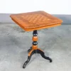 Pamono Walnut Coffee Table with Inlaid Chessboard, 1800s Sale