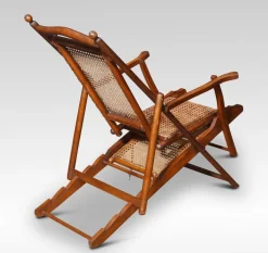 Pamono Walnut Framed Folding Steamer Deck Chair, 1890s Sale