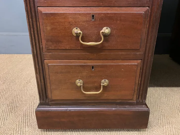 Pamono Walnut Partners Pedestal Desk by Maple & Co., 1900 Discount