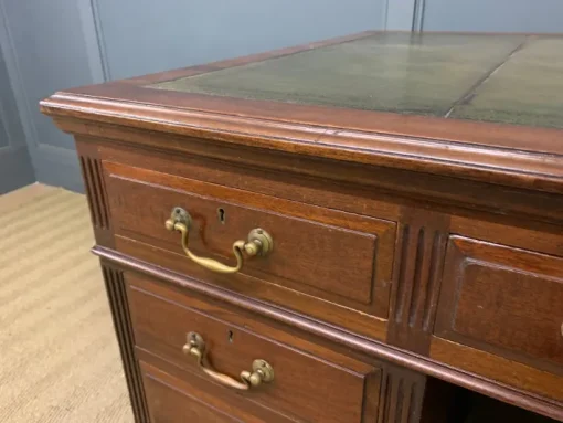 Pamono Walnut Partners Pedestal Desk by Maple & Co., 1900 Discount