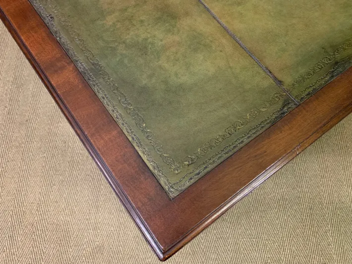 Pamono Walnut Partners Pedestal Desk by Maple & Co., 1900 Discount