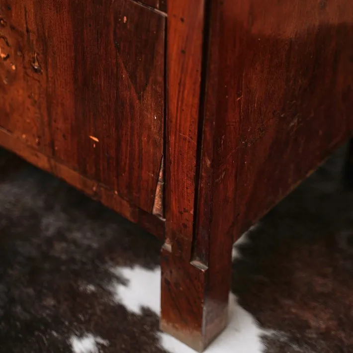Pamono Walnut Slab Cabinet with Three Drawers Online