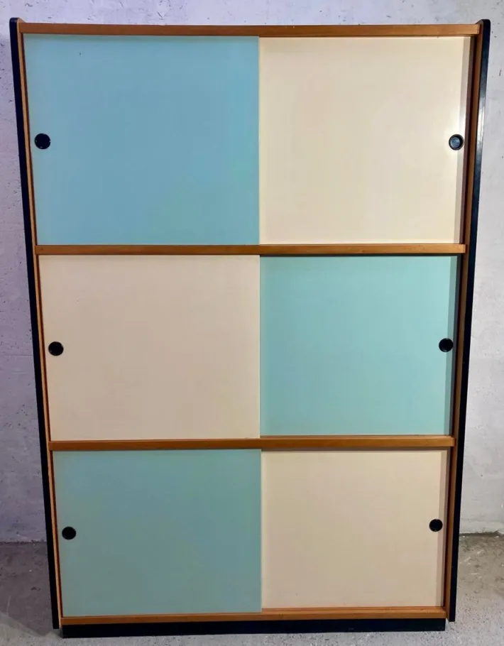 Pamono Wardrobe with Sliding Doors, 1970s Discount