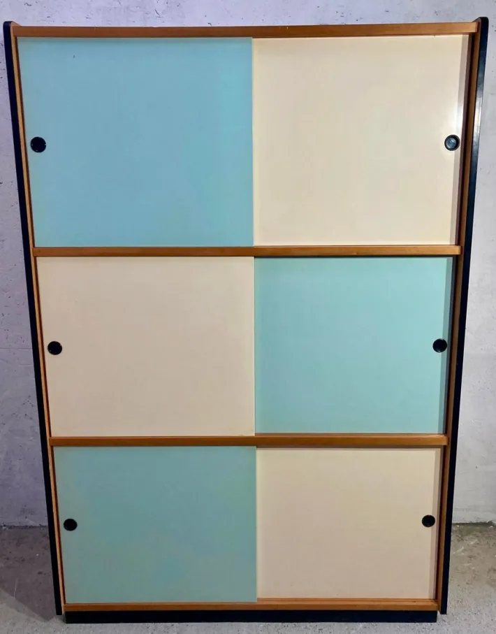 Pamono Wardrobe with Sliding Doors, 1970s Discount
