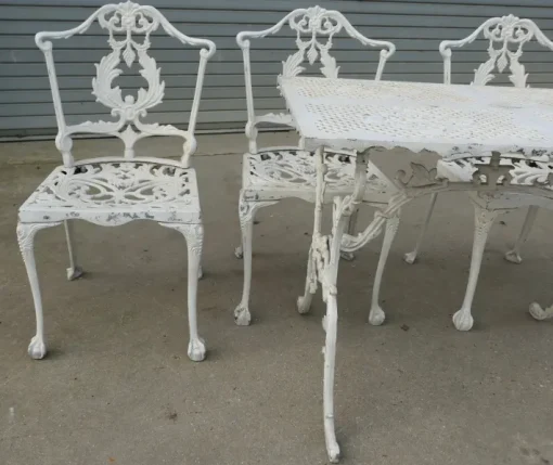 Pamono Weathered Metal Garden Set, 1970s, Set of 5 Discount