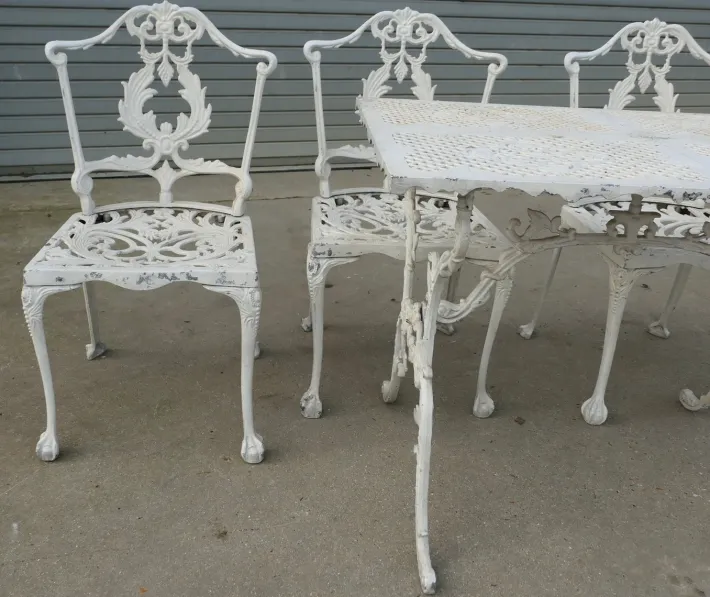 Pamono Weathered Metal Garden Set, 1970s, Set of 5 Discount