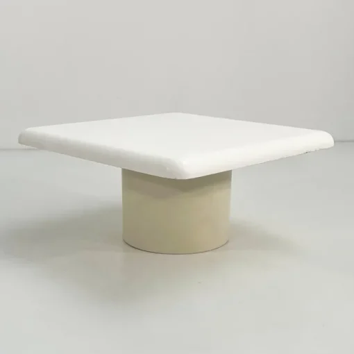 Pamono White Ara Coffee Table by Vico Magistretti for Artemide, 1960s Discount