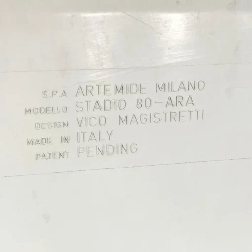 Pamono White Ara Coffee Table by Vico Magistretti for Artemide, 1960s Discount