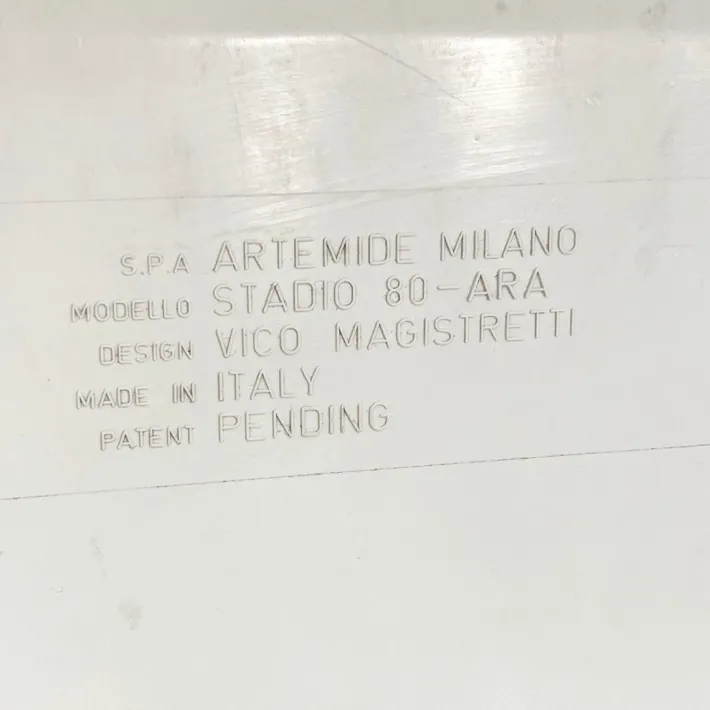 Pamono White Ara Coffee Table by Vico Magistretti for Artemide, 1960s Discount