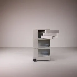 Pamono White Boby Cart by Joe Colombo for Bieffeplast Outlet