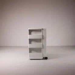 Pamono White Boby Cart by Joe Colombo for Bieffeplast Outlet