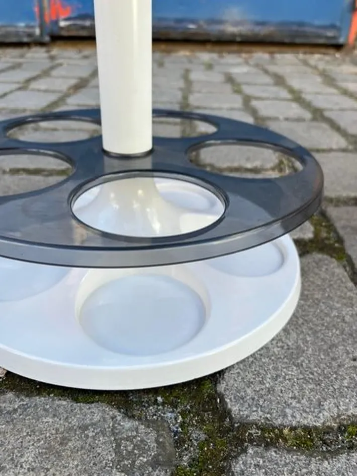 Pamono White Bottle Holder Side Table from Flair Holland Online
