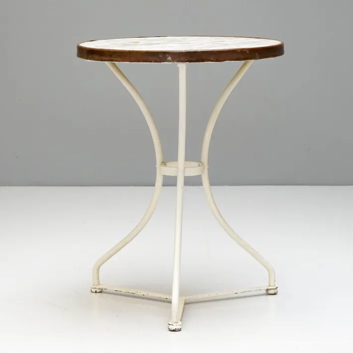 Pamono White Garden Table, 1890s Best