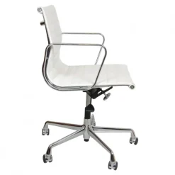 Pamono White Leather Ea-117 Office Chair by Charles Eames for Vitra, 2000s Sale