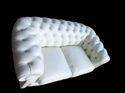 Pamono White Leather Sofa, 2000s Online
