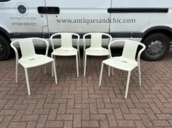 Pamono White Patio Chairs by Jasper Morrison for Magis, Set of 4 Best