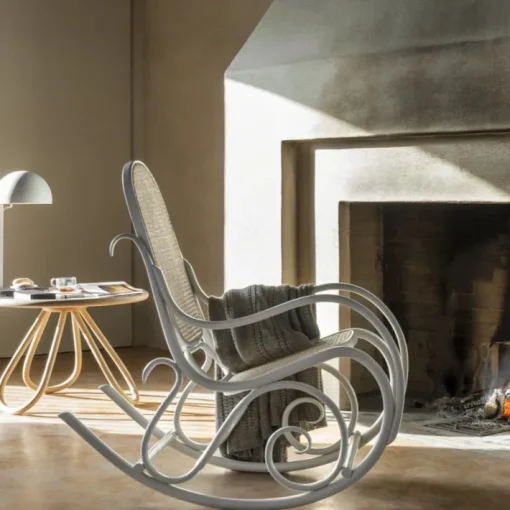 Pamono White Rocking Chair Outlet