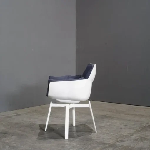 Pamono White Swivel Husk Chair by Patricia Urquiola for B&B Italia, 2010s New