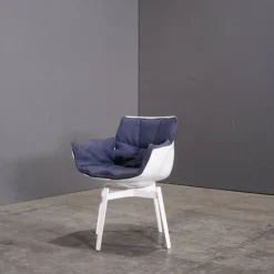 Pamono White Swivel Husk Chair by Patricia Urquiola for B&B Italia, 2010s New