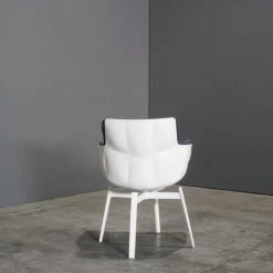 Pamono White Swivel Husk Chair by Patricia Urquiola for B&B Italia, 2010s New