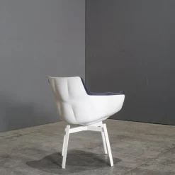 Pamono White Swivel Husk Chair by Patricia Urquiola for B&B Italia, 2010s New