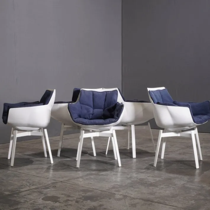 Pamono White Swivel Husk Chair by Patricia Urquiola for B&B Italia, 2010s New