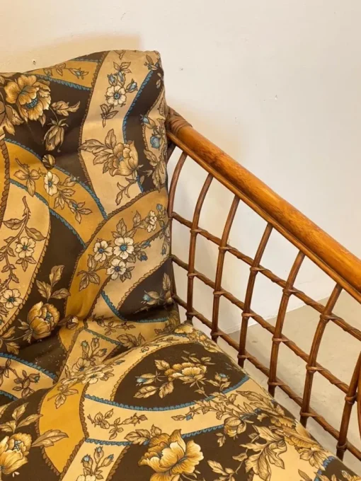 Pamono Wicker and Bamboo Sofa, 1970s Hot
