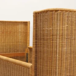 Pamono Wicker Single Bed, 1970s Best