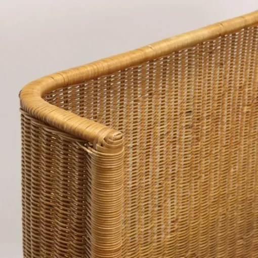 Pamono Wicker Single Bed, 1970s Best
