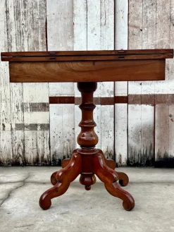 Pamono Willem III Dutch Mahogany Game Table, 1855s Hot