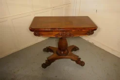 Pamono William IV Folding Games or Card Table, 1830s Outlet