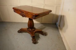 Pamono William IV Folding Games or Card Table, 1830s Outlet