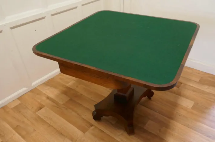 Pamono William IV Folding Games Table, 1820s Outlet