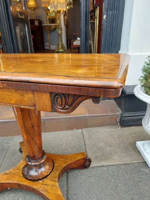 Pamono William IV Rosewood Card Table