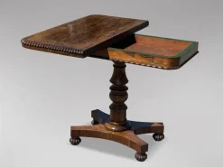 Pamono William IV Rosewood Fold-Over Card Table, 1830s Hot