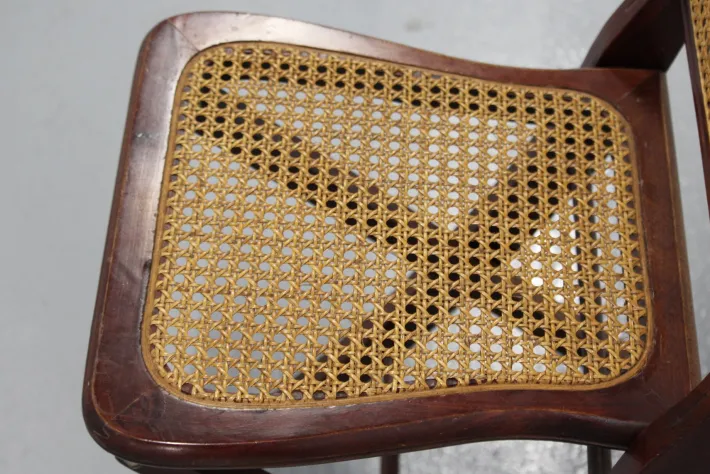 Pamono Wood and Cane Folding Chair, 1970s