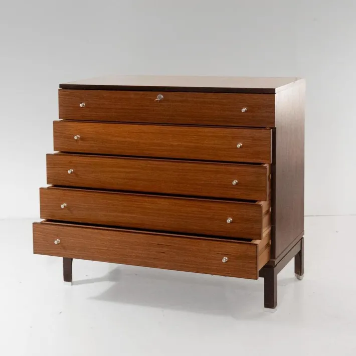 Pamono Wood Chest of Drawers by Ennio Fazzoli for MIM Roma, Italy, 1960s Outlet