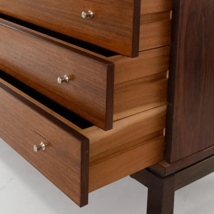 Pamono Wood Chest of Drawers by Ennio Fazzoli for MIM Roma, Italy, 1960s Outlet