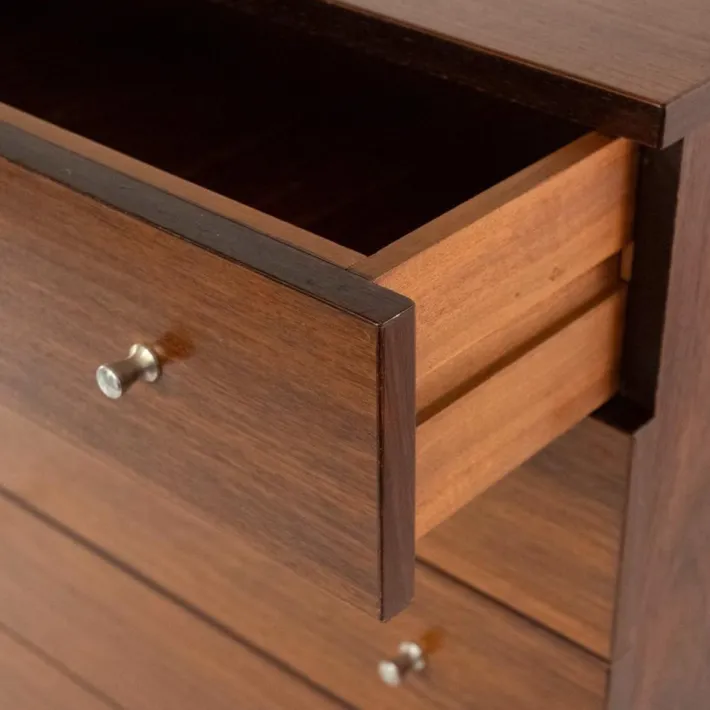 Pamono Wood Chest of Drawers by Ennio Fazzoli for MIM Roma, Italy, 1960s Outlet